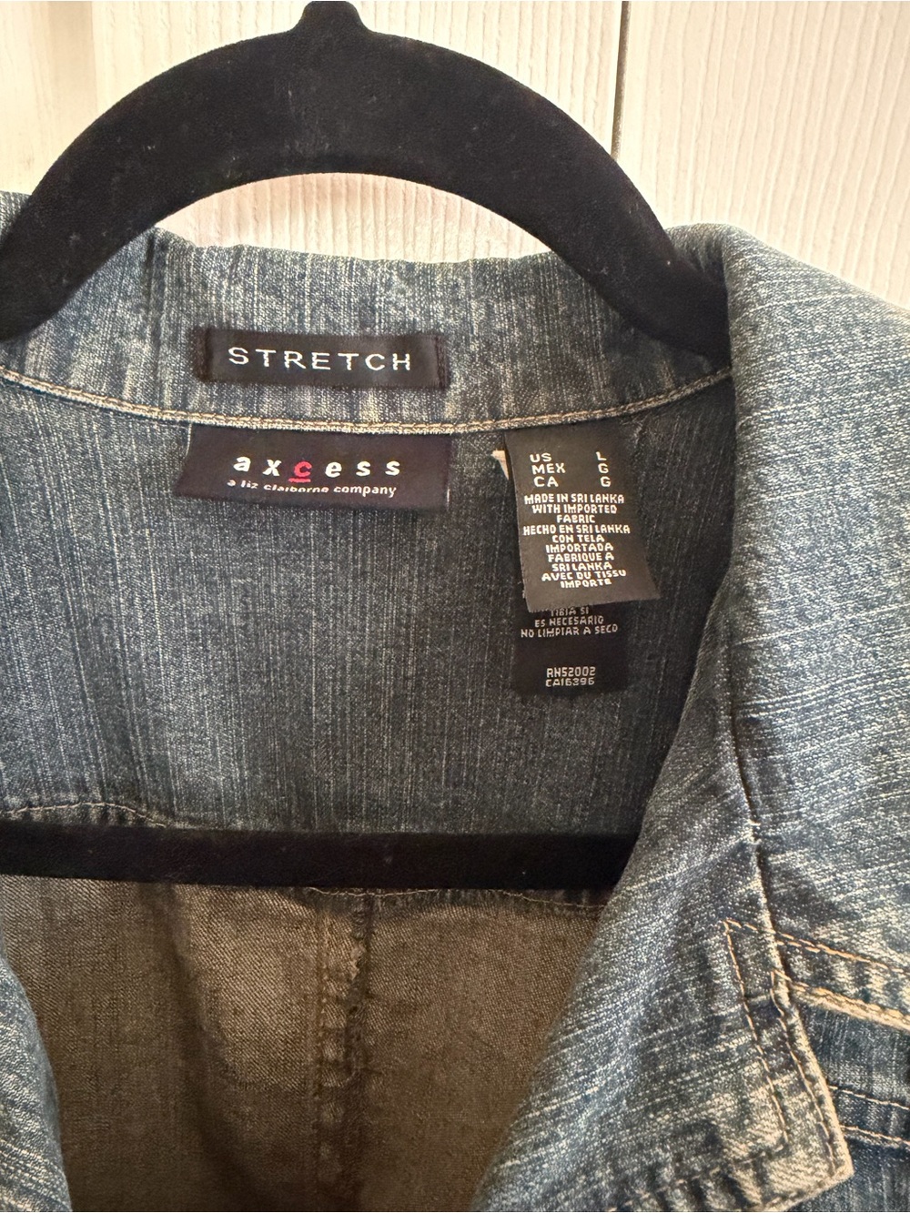 Axcess Blue Denim Jean Jacket - Picture 2 of 3